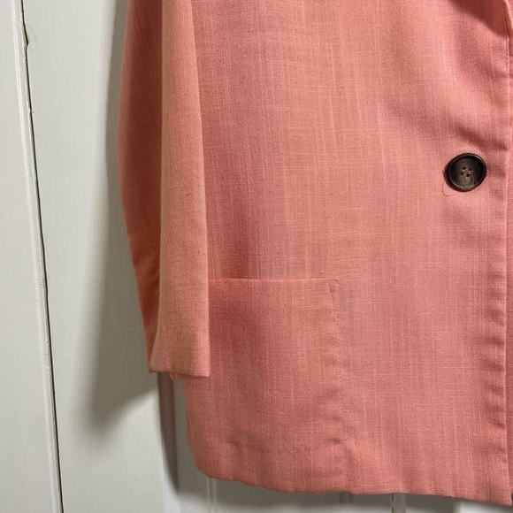 Vintage Reneé Adams Lightweight Baby Pink Blazer - Picture 7 of 9